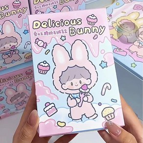 유니콘 찾기 Zzoton Delicious Bunny Lisa 같은 스타일 블라인드 박스 비닐 인형 숄더백 펜던트 장식 서프, 한개옵션1, 02 Random one