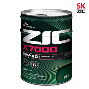 SK엔무브 지크 X7000 10W40 EURO6 20L (대형디젤 CK-4)