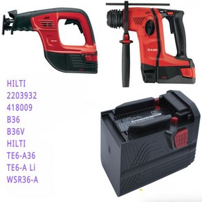 HILTI TE6-A Li TE6-A36 WSR36-A TE 6-A Li TE 6-A36 WSR 36-A 2203932 418009 B36V 용 배터리 3000mAh, 1개입, 1개