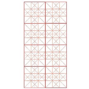 송정필방 구궁지-4절지(100장)35cmx69cm 고급연습지 체본