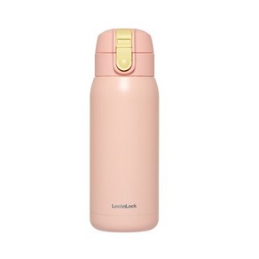 락앤락 스쿨핏 코튼캔디 원터치 텀블러, 핑크, 370ml, 1개