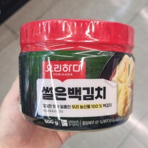 요리하다 썰은 백김치 500g, 아이스박스 포장, 1개