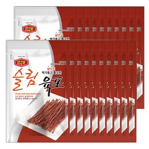 홍선 머거본 프리미엄 쇠고기 슬림육포 20g x 20봉, 20개