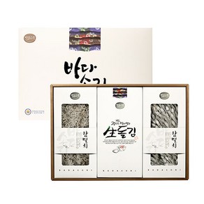 바다소리 보람1호 선물세트 (세멸치/중멸치/김), 1개