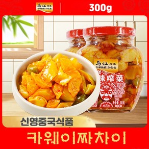 (신영중국식품) 우강 카이웨이짜차이 절임 (300g 병) 중국반찬 짜사이 자차이채, 1개, 300g