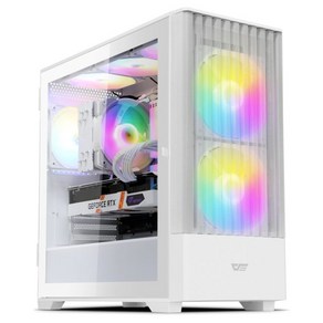 다크플래쉬 DNM600 MESH RGB 화이트, 단품