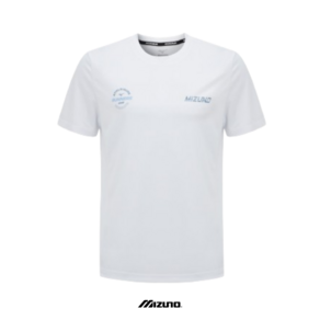 [국내배송] 미즈노 RUNNING SHORT SLEEVE 화이트 캐주얼 남성용 반팔티셔츠