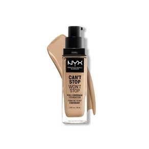 NYX PROFESSIONAL MAKEUP 워터프루프 미디움컬러10 BUFF 매트 리퀴드 풀 커러리지 파운데이션 30ml 1개