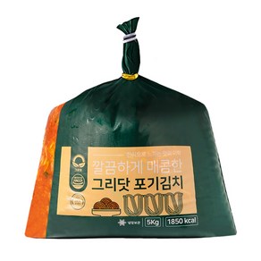 그리닷 국내산 포기김치 5kg, 1개