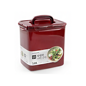 락앤락 플라스틱 직사각 원핸들 김치통 HPL890WN, 5L, 2개