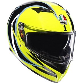 AGV 오토바이 헬멧 풀 페이스 K3 ROSSI WINTER TEST 2019 Rossi 윈터 테스트, L size: 23.2 - 23.6 inches (59