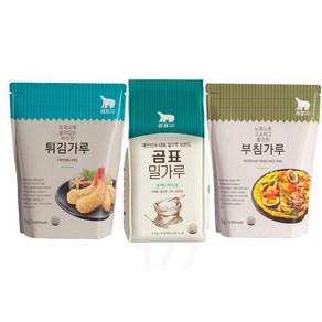 곰표 밀가루 중력1kg+ 곰표 부침가루1kg + 곰표 튀김가루1kg, 2세트, 3kg