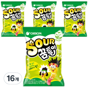 오리온 SOUR 꿈틀이 젤리, 67g, 16개