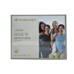 뉴스킨 라이프팩(종합비타민)+ 새부리형 마스크 2매, 1세트, 60포, 135g