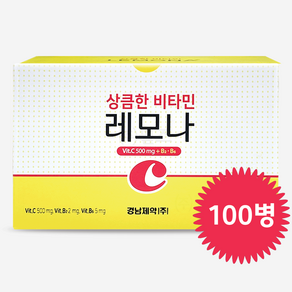 경남제약 레모나 드링크 비타민C 비타민음료, 100ml, 100개