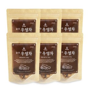 [티랑] 국내산 순수 우엉차 50g x 6봉, 1개입, 6개