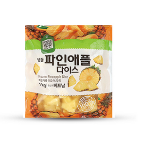 냉동 파인애플 다이스 1kg, 5개