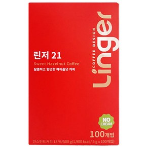 린저21 헤이즐넛 노프림 100T 헤이즐넛 블랙커피 카누, 100개입, 2개