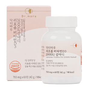 닥터마루 리포좀 비타민D3 2000IU 칼마디, 1박스, 60정