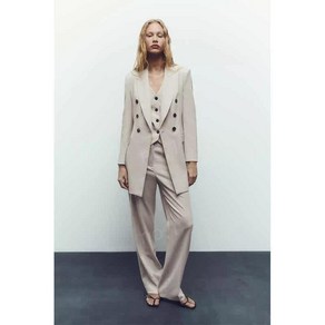 ZARA 가을 슬림 핏 정장 여성용 자켓 민소매 조끼 스트레이트 팬츠