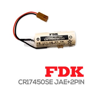 A98L-0031-0012 FDK CR17450SE(4/5 3V 2500mAh)JAE+2PIN / 화낙FANUCD 로봇암용, 1개