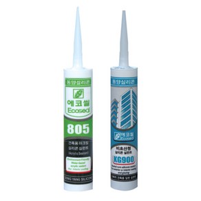 Ecoseal 에코씰 동양실리콘 KG900/805 수성 무초산 범용 친환경 색상, KG900(백색), 1개