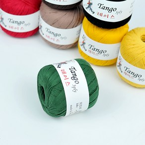 [실] 탱고레이스 3ply (40g) 면사, 107 머스타드, 1개