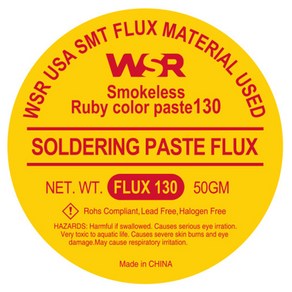 WSR FLUX130 GOLD 친환경 솔더 페이스트 할로겐프리 Rohs 적용, 단품, 1개