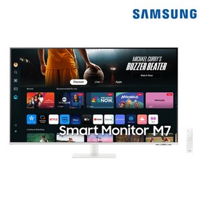 삼성전자 스마트모니터 M7 S43DM701 화이트 107.9cm 4K UHD, 109.22cm