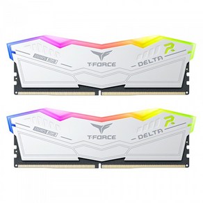 TeamGroup T-Force DDR5-6000 CL38 DELTA RGB 화이트 패키지 (64GB(32Gx2))