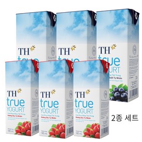 TH TRUE YOUGURT 베트남 TH 요구르트 2종 세트 | 블루베리맛/딸기맛 요구르트