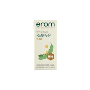 이롬두유 황성주 국산콩 두유 무가당 190ml x 32팩, 32개, 32개