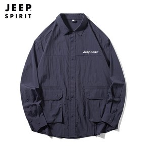 JEEP SPIRIT 지프 남성용 여름얇은 자외선차단 살탐방지UPF50 긴팔셔츠 JP6370+사은품