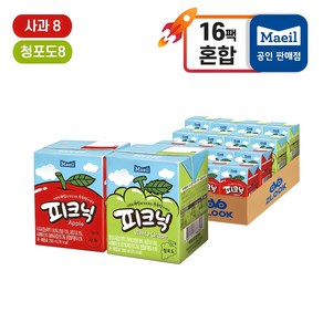 매일유업 피크닉 200ml 16팩(사과8+청포도8)