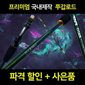 리좀 디그라블 쭈꾸미 낚시대 쭈갑 전용 쭈꾸미로드 제주 여수 심해 갑오징어 로드, TITAN170MH (경질 9:1)