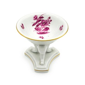 Antique 헤렌드 난징 부케 핑크 Nanking Bouquet Pink 페데스탈 보울 헝가리 유럽수입 명품식기