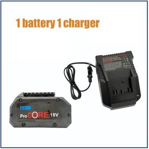 프로코어 교체 배터리 보쉬 18V 8000MAH 전문 시스템 무선 도구 BAT609 GBA18V8 21700 배터리 18V 8.0Ah, 1 chage 1 battey, 1개