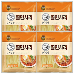 (냉장)[즐거운동행]미정당쫄면사리, 4개, 800g