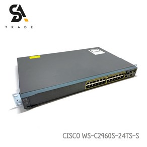 CISCO WS-C2960S 24TS-S 24포트 스위칭허브, 1개