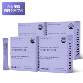 메디온 서플리메디 엠디씨 이노시톨 MDC 4000mg 엽산 비타민B, 30포, 153g, 4박스