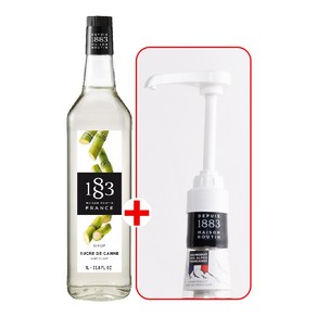 1883 케인슈가 시럽 1000ml+1883 범용 시럽 펌프 화이트 세트