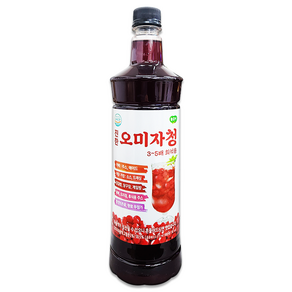 광야 진한 오미자청 음료베이스 오미자 원액, 970ml, 1개입, 5개