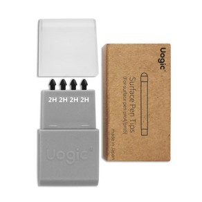 4pcs Uogic HB 2H H오리지널 대체 터치 Stylus 펜 Nib 팁 키트 마이크로 소프트 서피스에 프로 4 5 6 7x 가노트북 Stylus 방지 터치 스크린 펜 팁., 2H-2H-2H-2H, 1개