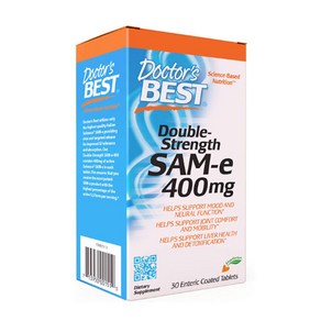 Doctos Best 닥터스베스트 더블스트렝스 SAM e Double Stength SAMe 400mg 30정, 1개