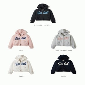 후아유 여성 패치 크롭 후드집업 셋업 Patch Cop Hood Zip-up Bushed WHMZE4T11F