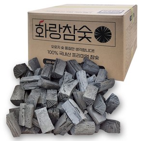 화랑 국산참숯 흑탄(중사이즈) 대용량 바베큐숯, 1개, 10kg