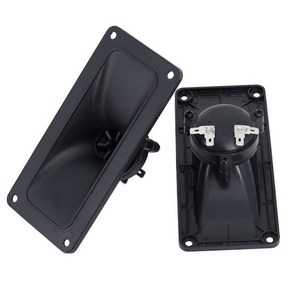 2PCS 트위터 스피커 압전 트위터 스피커 150W 세라믹 부저 고음 광장 DIY 오디오 스피커, 하나, 검정