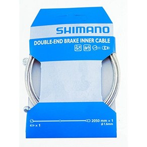 SHIMANO Stainless Steel Univesal Bake Cable (1.6x2050-mm) SHIMANO 스테인리스 스틸 범용 브레이크 케이블(1.6x2050mm), 1개