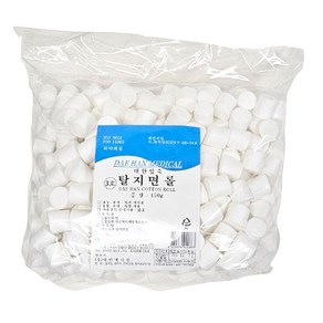 대한 코튼볼 필터형 450g 3호(대) 길이2cmx지름2cm, 3호(중) 2cm, 1개, 1개