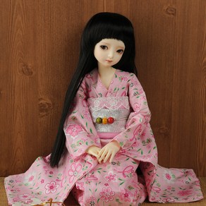 돌모아 구체관절인형의상 43cm MSD 핑크 꽃무늬 기모노 MSD - Goyeon Kimono Set (Pink)[A6]